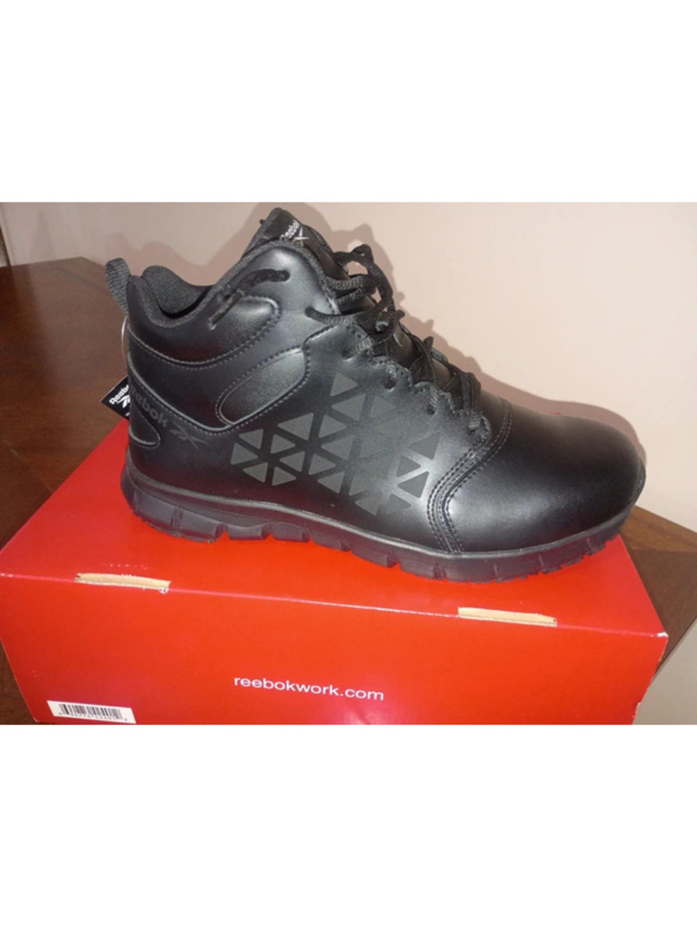 Reebok Work Sublite Cushion Men Slip Resistant Shoes 11W NEW
